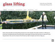 Tablet Screenshot of glass-lifting.co.uk